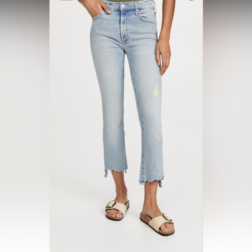 MOTHER Denim Insider Crop Step Chew, sz 24